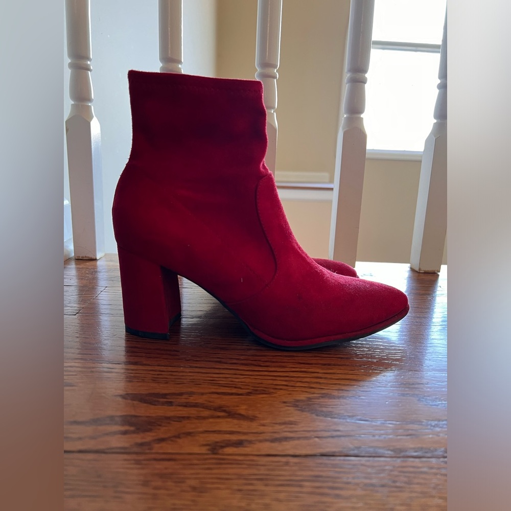Marc Fisher Red Booties